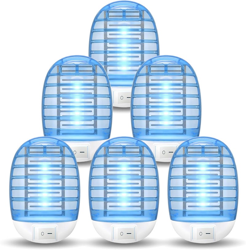 NYATNO Indoor Bug Zappers, Mosquito Killer Indoor, Insect Traps for Home Mosquito Zapper for Baby & Pets, Kitchen, Living Room, Bedroom, Baby Room, Office (6 Pack) - Image 1